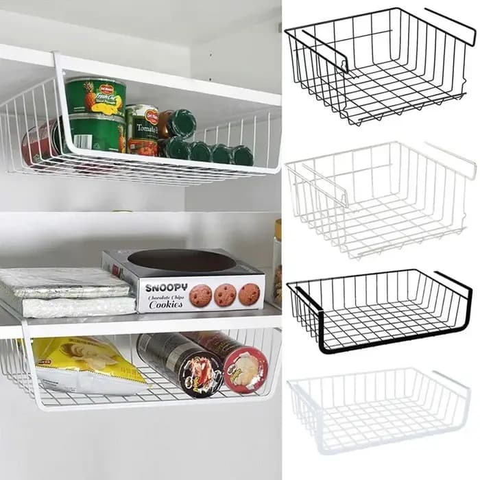 Panier de rangement pour la maison, support multifonctionnel de cuisine sous l'armoire, panier organisateur de fil
