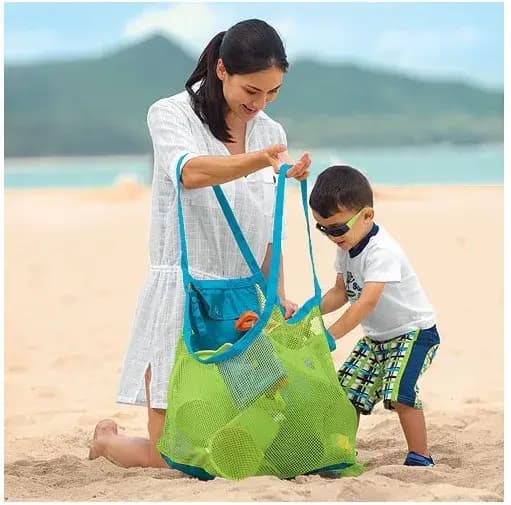 Sac de rangement rapide pour jouets de plage, sac de rangement pour jouets d'extérieur pour enfants,
