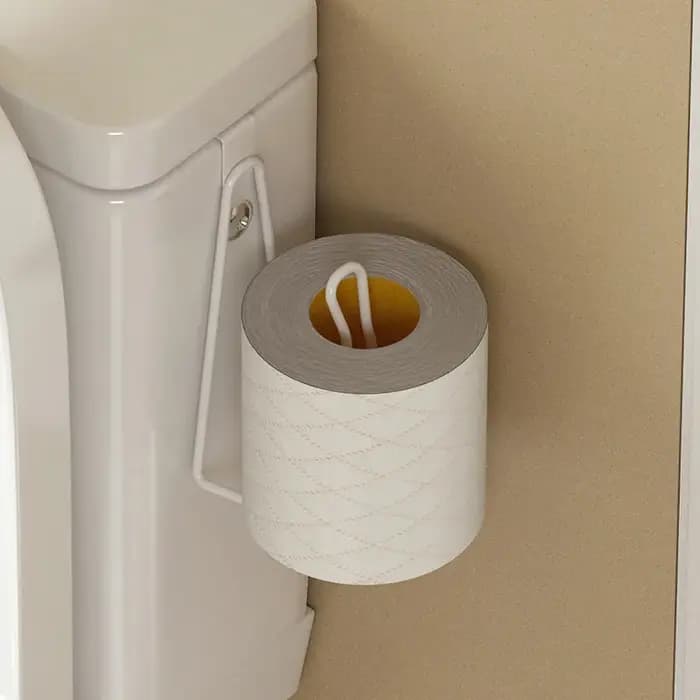Porte-papier toilette mural en acier inoxydable sans perçage