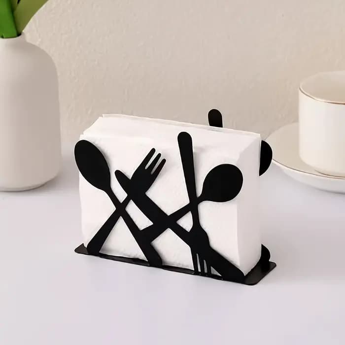 Distributeur de mouchoirs organisateur porte-serviettes pour comptoirs de cuisine, Table à manger et