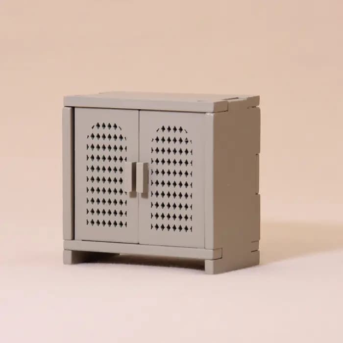 Meubles miniatures simulés 1:12, armoire de rangement en bois, 3 couleurs disponibles, convient pour la décoration de maisons miniatures.