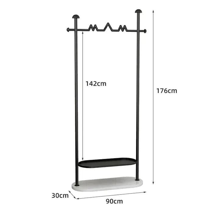 Porte-vêtements peu encombrant pour chambre à coucher