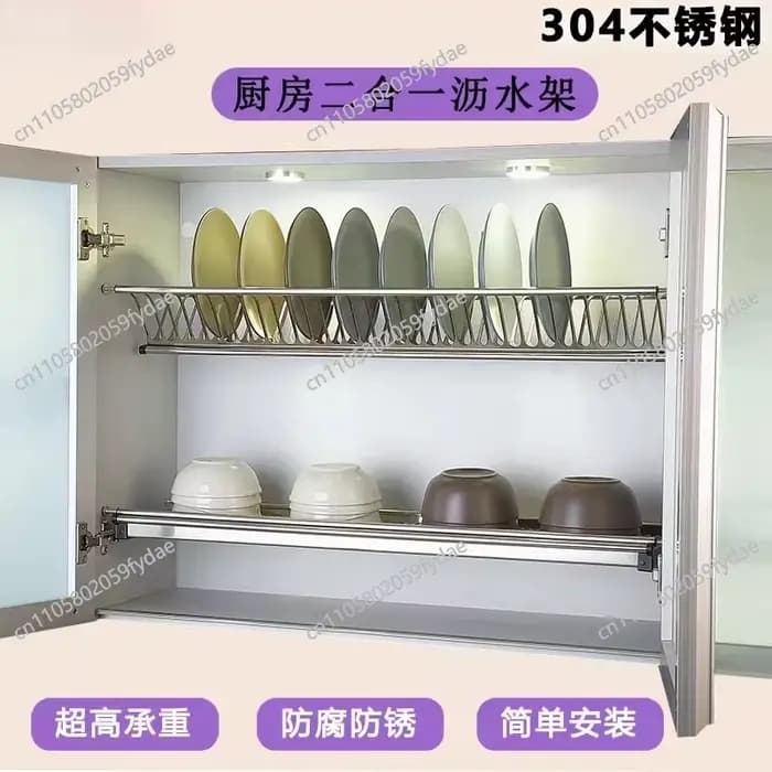 Égouttoir à vaisselle en acier inoxydable pour armoire de cuisine