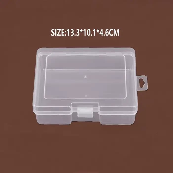 Boîte de conteneurs de stockage en plastique avec couvercle, boîte rectangulaire transparente de gra