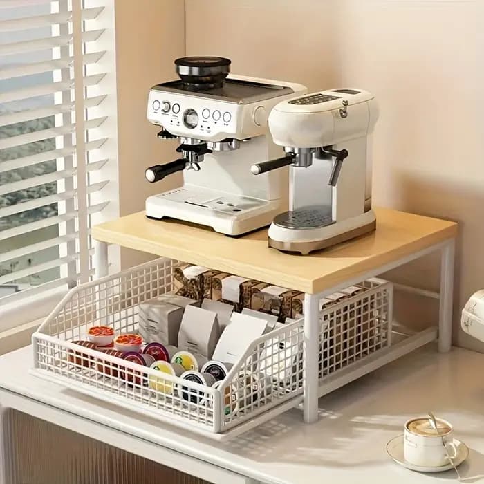 Support de rangement pour micro-ondes de cuisine moderne