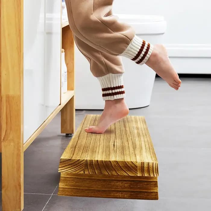 Escabeau en bois chevet chambre meubles de maison repose-pieds marche tabouret enfants escabeau bure