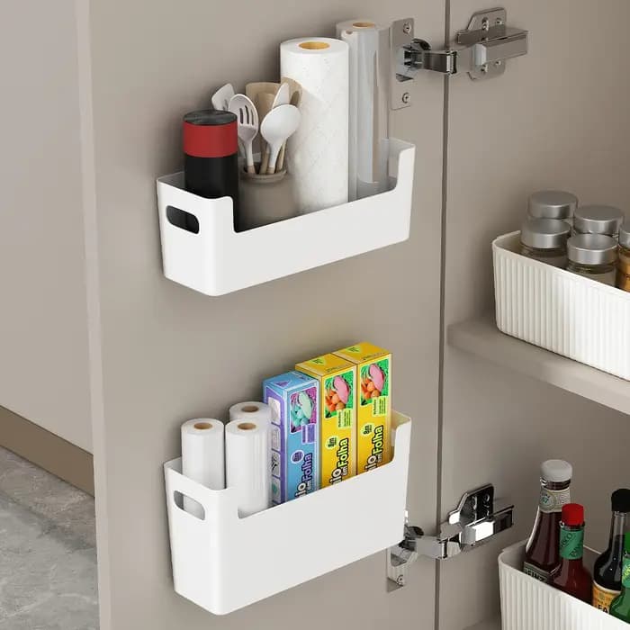 WORTHBUY Armoire murale de rangement en plastique