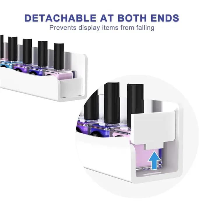Support mural pour vernis à ongles : 4 étagères Organisateur