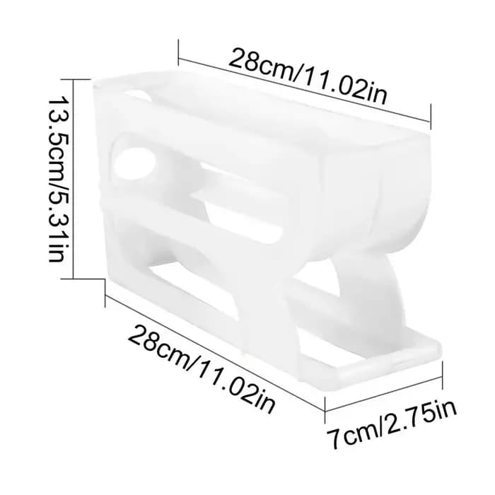 Distributeur d'œufs pour réfrigérateur à 3 niveaux, distributeur automatique d'œufs roulants, suppor