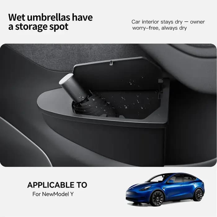 Poubelle de rangement pour porte avant YZ pour Tesla Model Y/YL Juniper