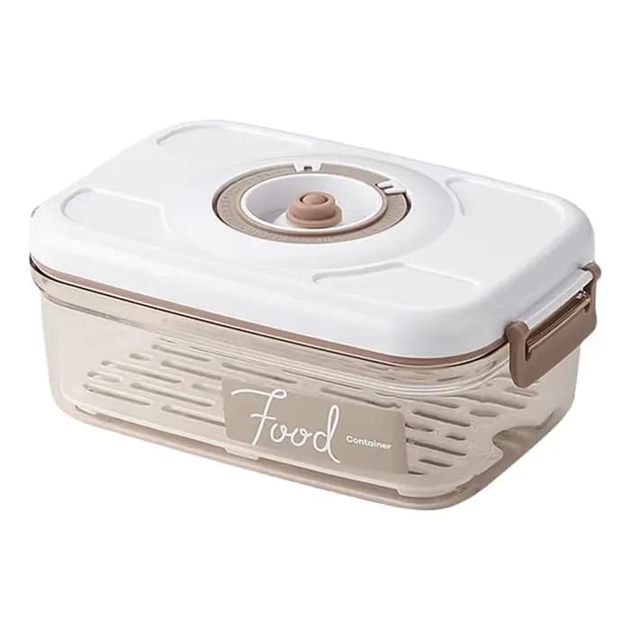 Boîte de conservation alimentaire sous vide avec pompe à vide, récipient frais avec plaque de draina
