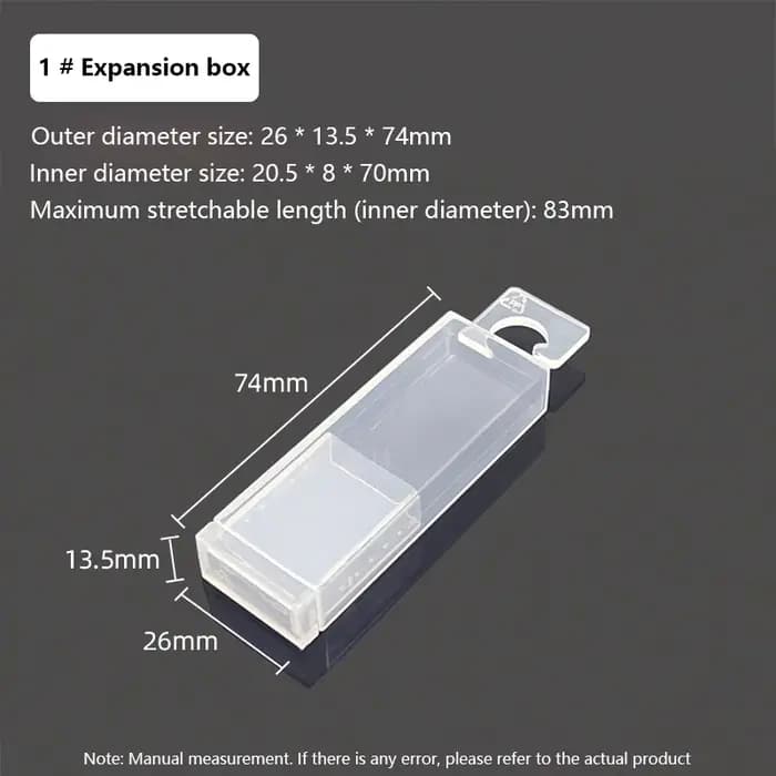 Boîte de rangement rectangulaire pour pièces d'outils