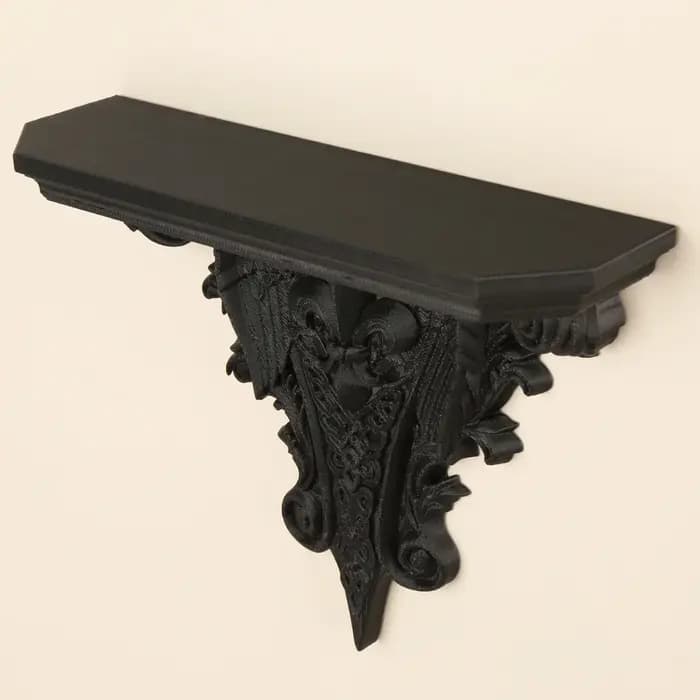 Étagère murale triangulaire sculptée vintage transfrontalière pour rangement et décoration
