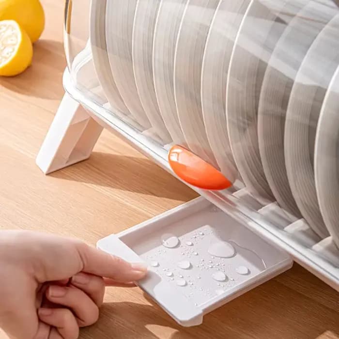 Boîte de rangement de vaisselle de cuisine anti-poussière