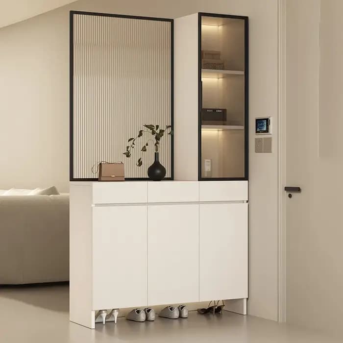 Porte en verre armoires à bijoux vitrine de boissons armoire de rangement blanc entrée bureau Mobili Per La Casa accessoires pour la maison
