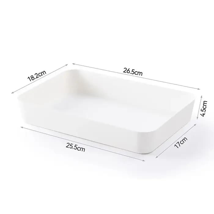 Boîte de rangement de bureau en plastique grande capacité