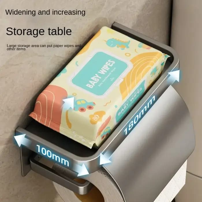 Porte-rouleau de papier toilette auto-adhésif/perforé