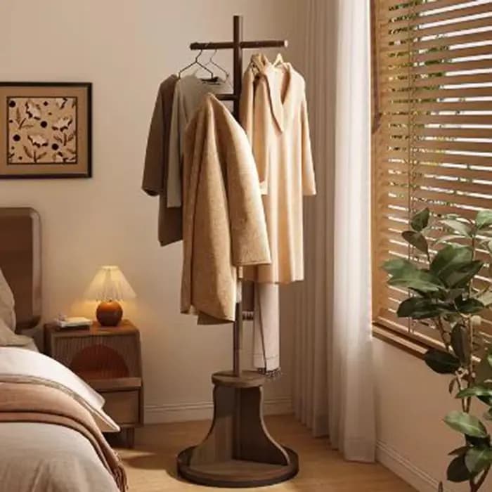 Porte-manteaux ouvert sur pied pour chambre à coucher
