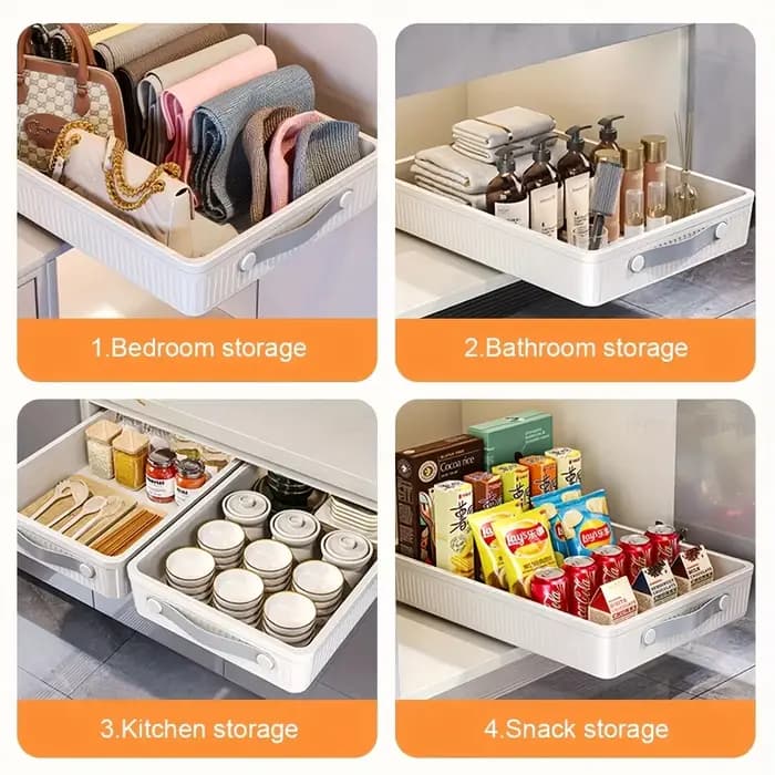 Boîtes de rangement à tiroirs pour armoires de cuisine