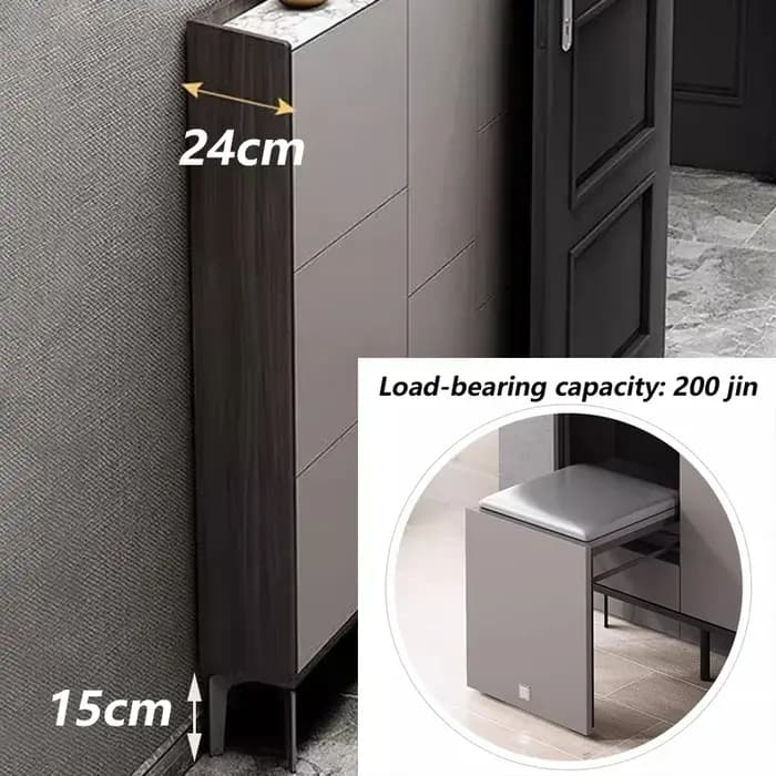 Étagère de rangement grandes armoires à chaussures derrière la porte