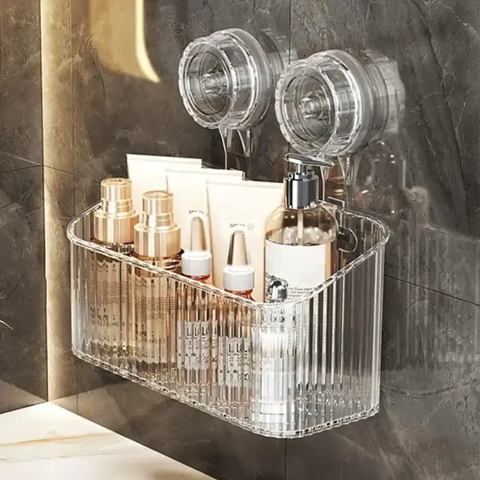 Panier d'étagère à ventouse de douche