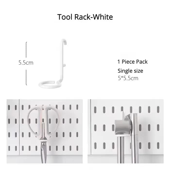 Panneau Perforé Mural pour Salle de Jeu, Étagères pour Salle de Bain, Outil de Maison, Rangement T1