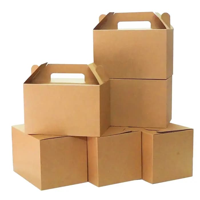 10 boîtes cadeaux en papier kraft avec poignées, boîtes à bonbons pour fêtes, anniversaires, mariage