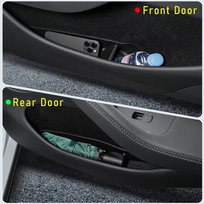 Boîte de rangement latérale pour portière de voiture USVOTOV pour Tesla Model Y Juniper 2025 2026