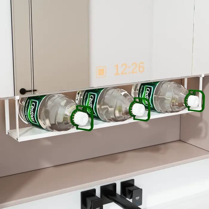 Boîte de rangement pour miroir avec étagères superposées