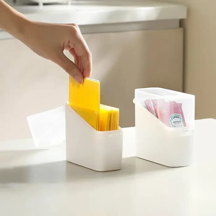 Houseeker-Boîte de rangement transparente pour sachets de thé