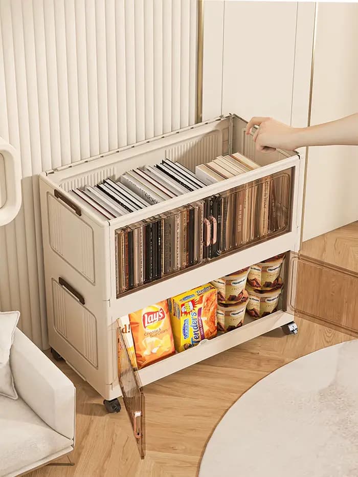 Armoire de rangement multifonctionnelle avec portes doubles