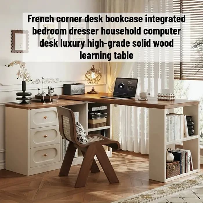 Coiffeuse d'angle en bois avec tiroirs pour chambre à coucher, meuble de rangement pour maquillage, mobilier domestique