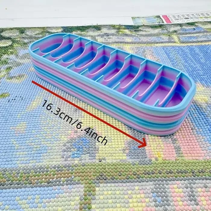 Boîte de rangement pour peinture diamant à 10 compartiments – Comprend un stylo à diamants et des sacs