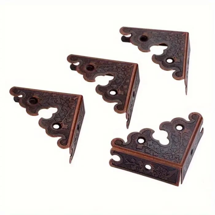 Boîte en bois d'angle droit de 34mm
