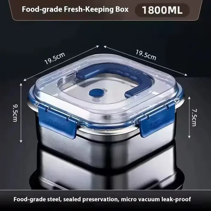 Boîte épaisse de conservation des aliments en acier inoxydable avec joint anti-fuite, adaptée aux fo