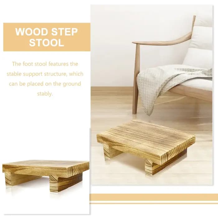 Escabeau en bois chevet chambre meubles de maison repose-pieds marche tabouret enfants escabeau bure