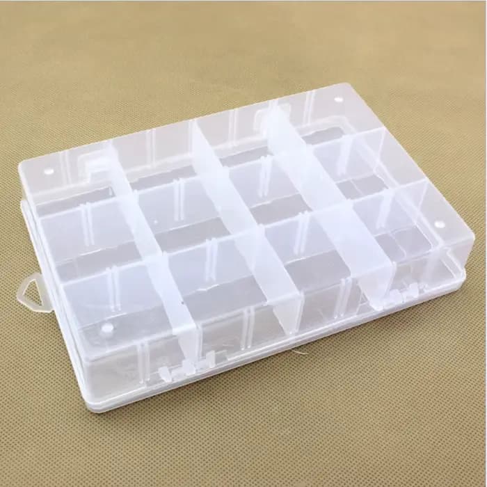 Boîtes de rangement en plastique détachables à 12 grilles multiples