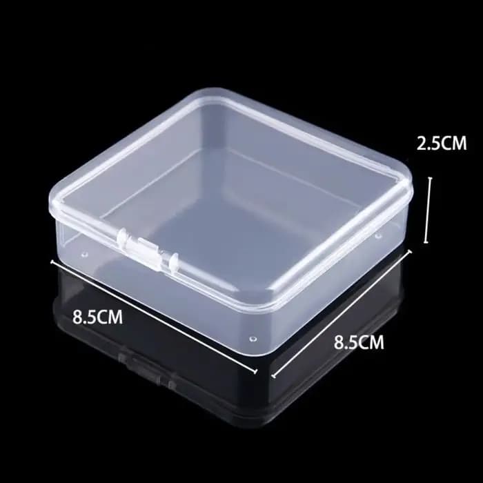 Boîte de rangement carrée en plastique