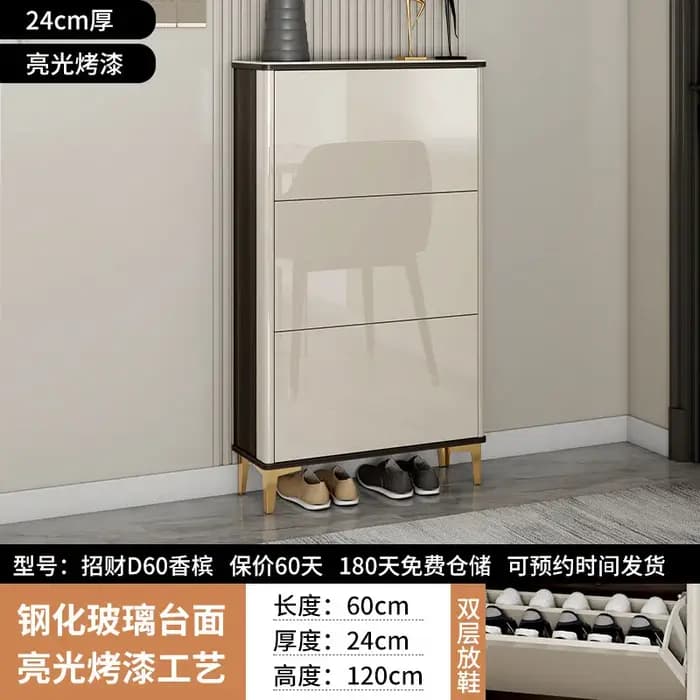 Meuble à chaussures en bois pour balcon d'hôtel