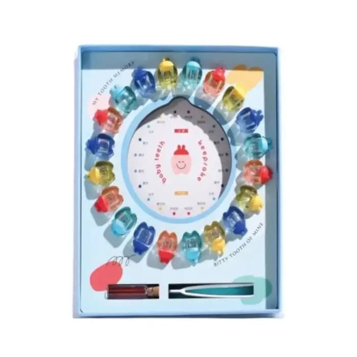 Keepplex-Boîte de rangement en bois pour dents de lait de bébé
