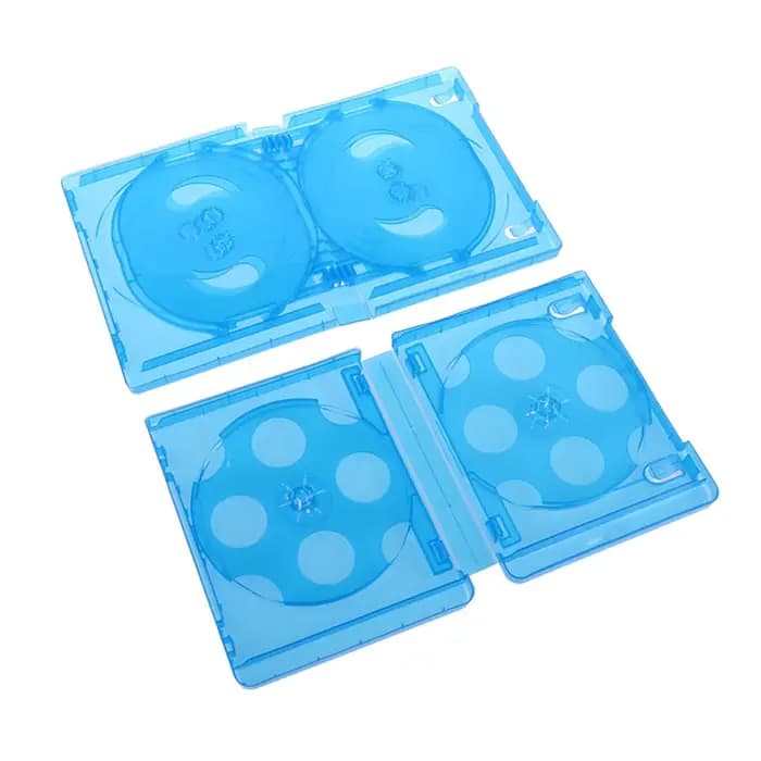 Boîte de rangement pour CD en plastique double face