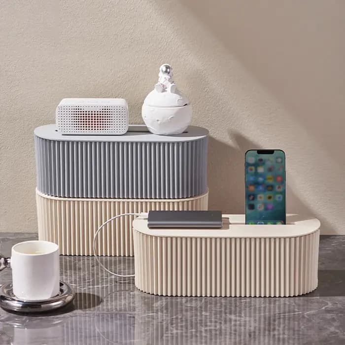 Boîte de rangement de carte de prise domestique