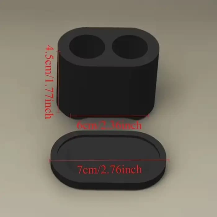 Boîte de rangement pour têtes de brosse à dents électriques