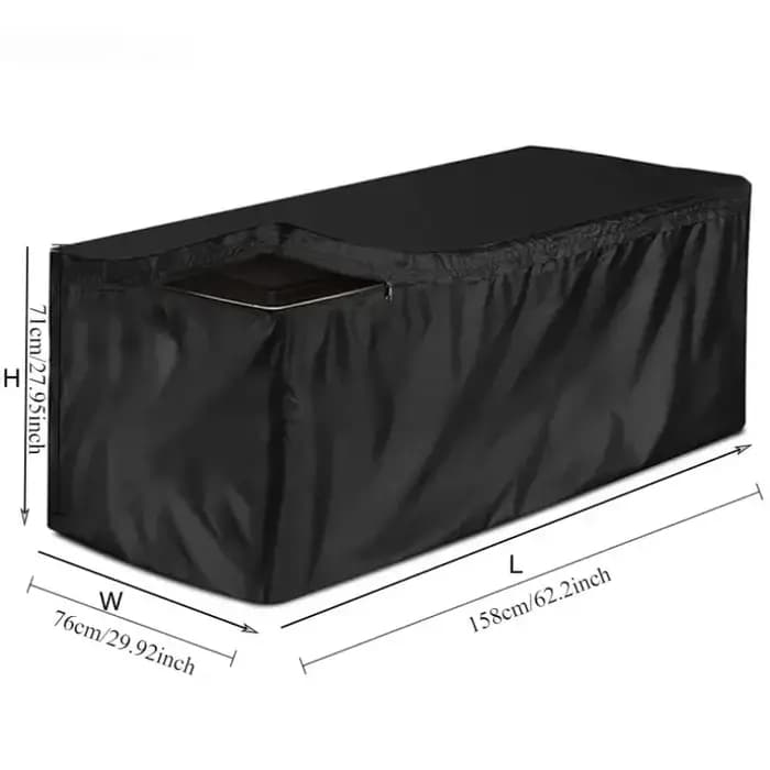 Housse de protection pour coffre de rangement extérieur 210D imperméable