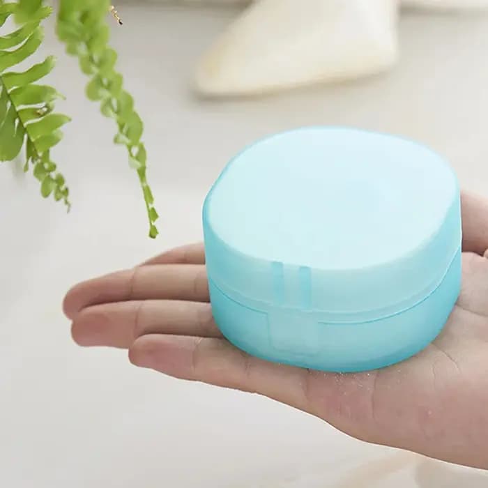 1 pièces créatif PP rond voyage boîte à savon salle de bain