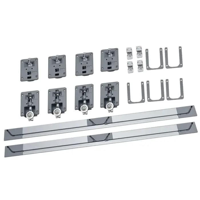 SSOUIM Kit de quincaillerie pour porte coulissante de placard