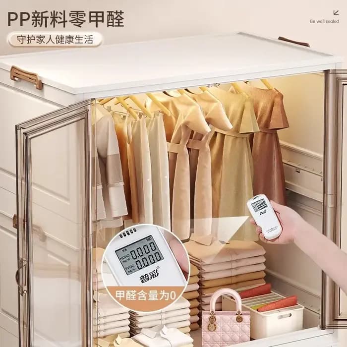 Porte armoire rangement chambre organisateur cloisons gain de place ménage Simple placard boîte à vêtements Vestidores meubles à la mode