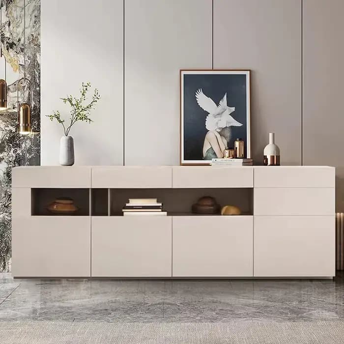Organisateur artisanal armoires De Salon nordique debout armoire De luxe polyvalente grand bureau Mu