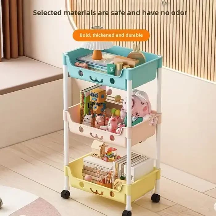 Étagère de rangement mobile multi-niveaux durable pour macarons