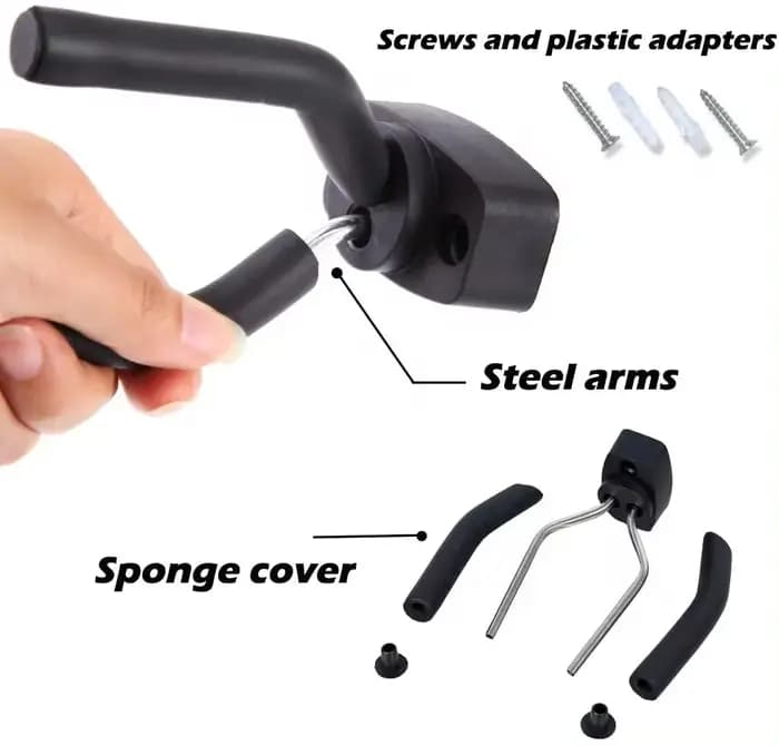 JEHolder-Crochet de support mural pour guitares